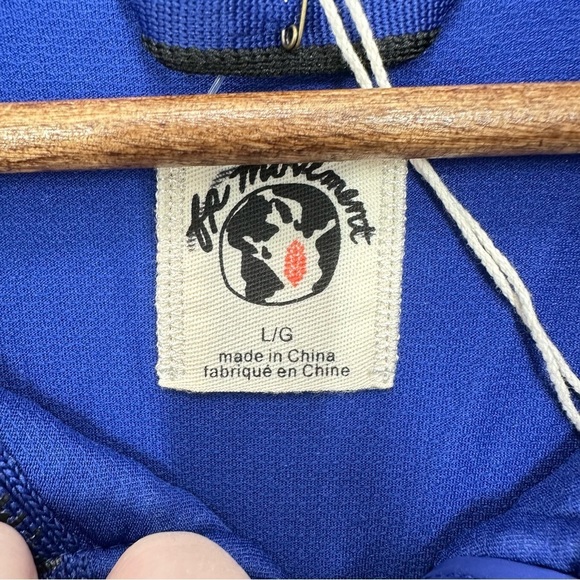 FP Movement Free People Smock Show Packable Run Jacket Dark Blue Indigo L NWT - Picture 2 of 9